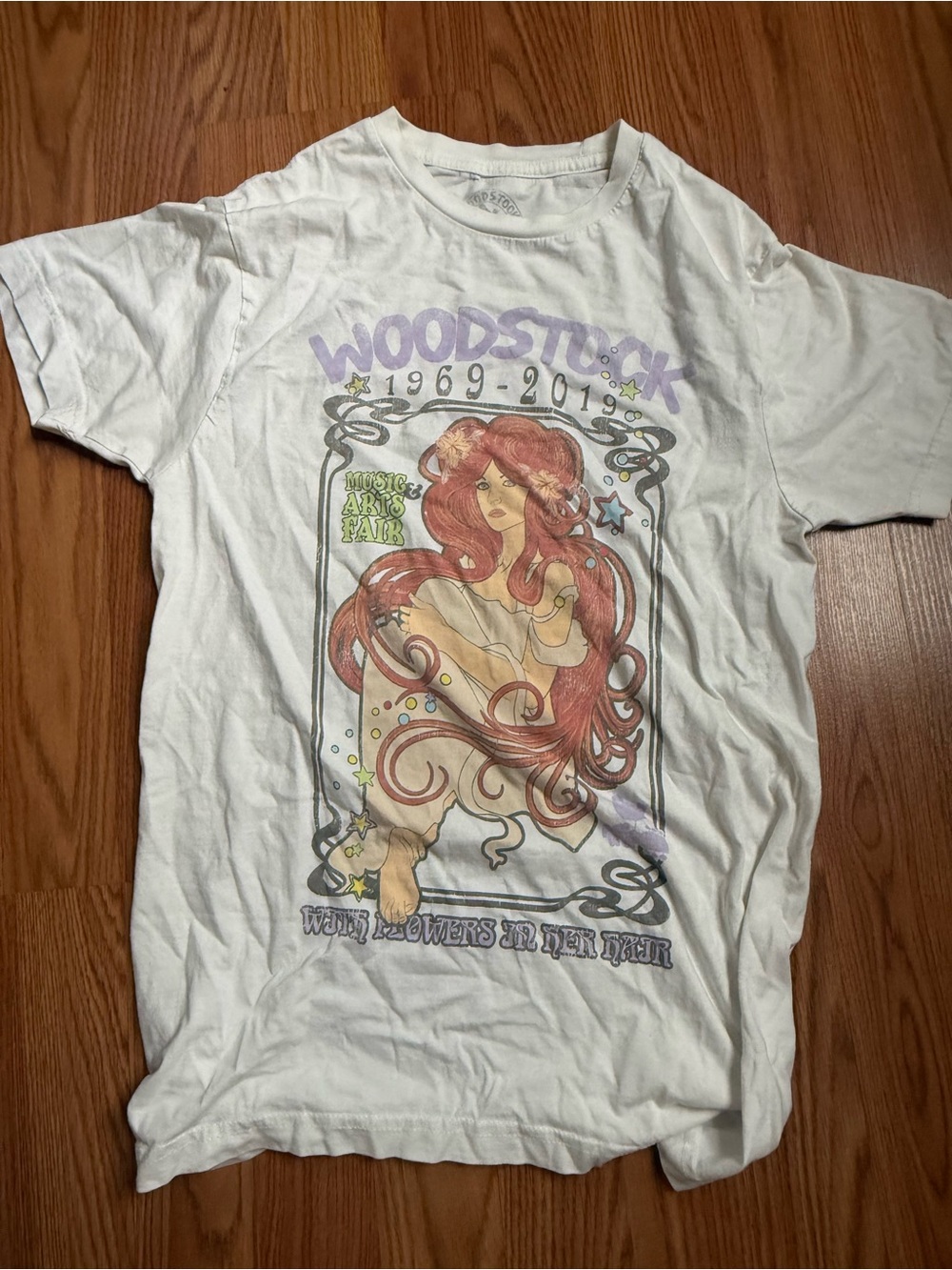 Woodstock 1969-2019 Graphic White T-Shirt